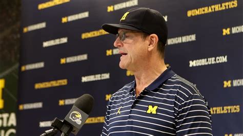 Jim Harbaugh Invokes Ted Lasso At His Michigan Football Vs Ohio State Press Conference Youtube