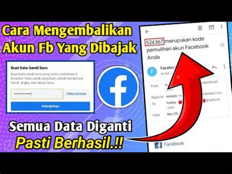 100 Berhasil Cara Mengembalikan Akun Fb Yg Di Bajak Data Semua