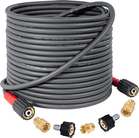 Yamatic W Super Flexible Pressure Washer Hose 50ft X 14 Kink Resist