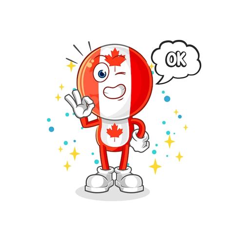 Premium Vector Canada Flag Head Agree Mascot Cartoon Vector