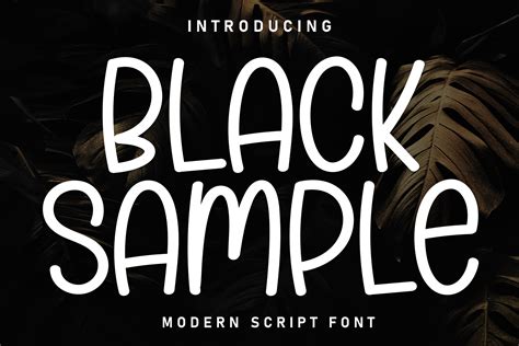 Black Sample Font By Misterletter Co Creative Fabrica