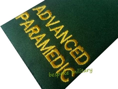 Advanced Paramedic Epaulettes Ambulance Medic Officer Epaulette Slides