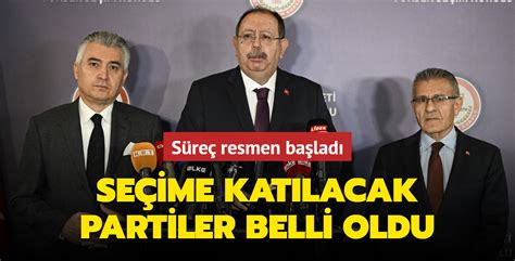 Süreç başladı Yerel seçime katılacak partiler belli oldu