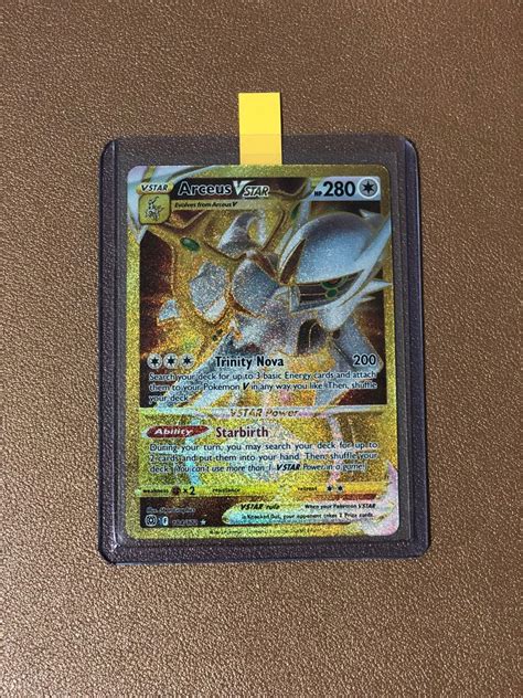 Pokemon Tcg Gold Arceus VSTAR 184 172 Secret Rare Brilliant Stars