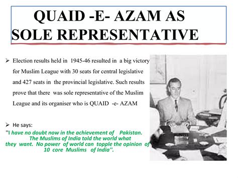 Role Of Quaid E Azam In Pakistan Movement Pptx