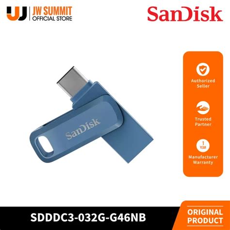 Sandisk Ultra Dual Drive Go Type C Gb Usb Flash Drive Blue