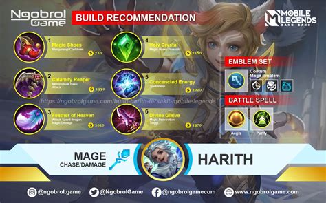 Build Harith Tersakit 2022 Mobile Legends Ngobrol Games