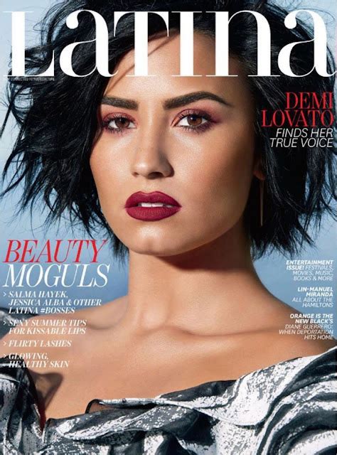 Beauty Mags Demi Lovato Latina US June July