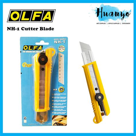 Olfa NH 1 Cutter Heavy Duty Comfort Grip Cutter Knife Blade 25MM