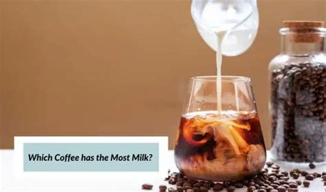 Which Coffee has the Most Milk?