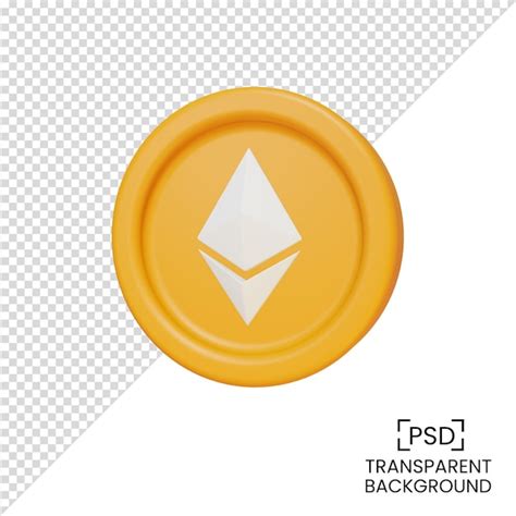 Premium Psd Crypto Ethereum 3d Render Illustration