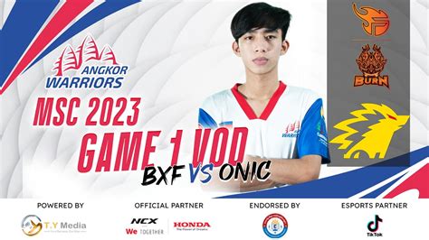 Bxf Vs Onic Game Full Vod Msc Youtube