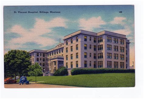 Linen postcard. St Vincent Hospital, Billings, Montana. | Jackie's ...