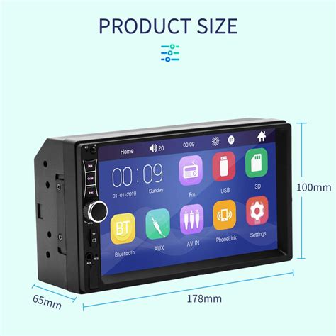 2 Din Car Multimedia Player Bluetooth Mp5 Stereo Player 2 Din Car Radio