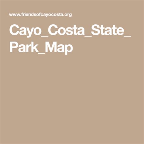 Cayo_Costa_State_Park_Map | Cayo costa, State parks, Cayo costa state park