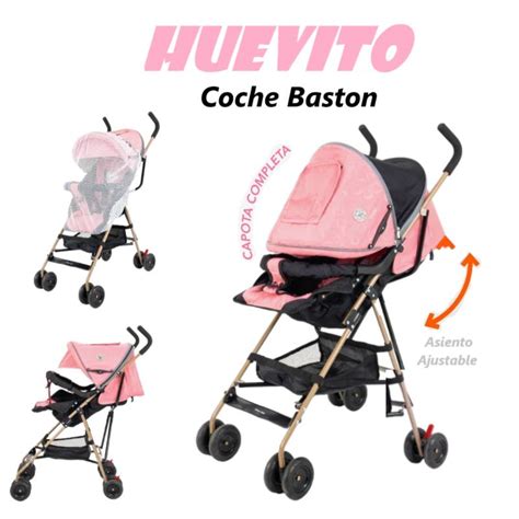 Ripley COCHE BASTON HUEVITO ASIENTO ADJUSTABLE ROSA