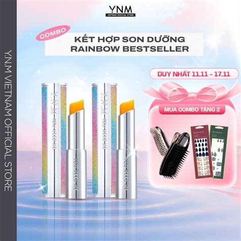 [chính Hãng] Combo Son Dưỡng Có Màu Ynm Lip Balm Kết Hợp Ynm Rainbow Honey Best Seller Y N M