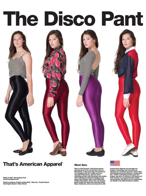 The Disco Pant American Apparel American Apparel Ad Disco Pants