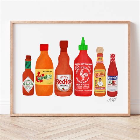 Hot Sauce Art Etsy