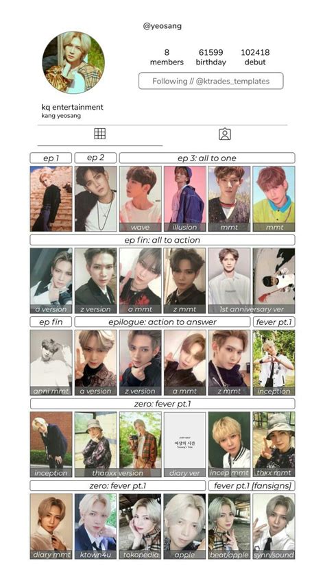 1st Anniversary Kpop Photocard Monsta X Illusions Entertaining Templates Official Quick