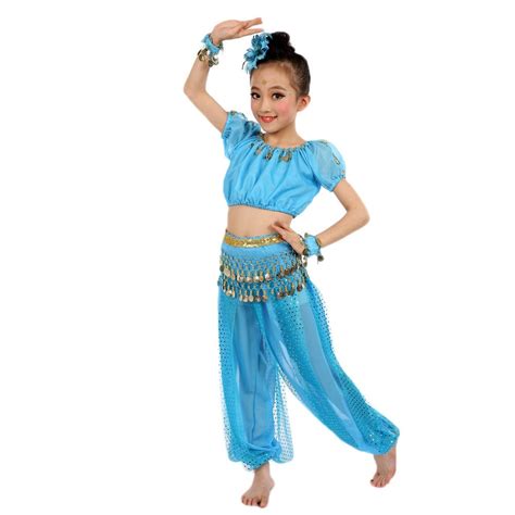 Buy Kid's Belly Dance Costumes Set Carnival Outfit Handmade Children ...