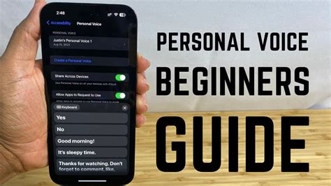 Personal Voice In Ios Complete Beginners Guide Youtube