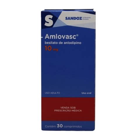 Amlovasc Anlodipino 10mg 30comp100