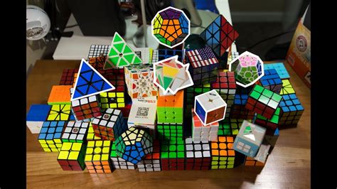 My Rubiks Cube Collection 100 Cubes Youtube