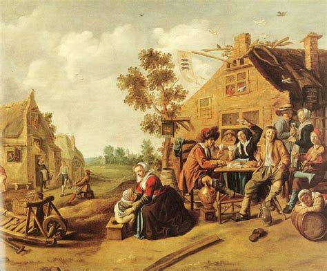 Peasants Near A Tavern Painting Jan Miense Molenaer Oil Paintings