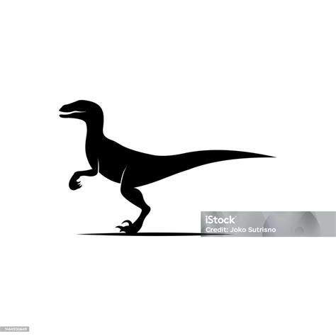 Velociraptor Silhouette Stock Illustration Download Image Now