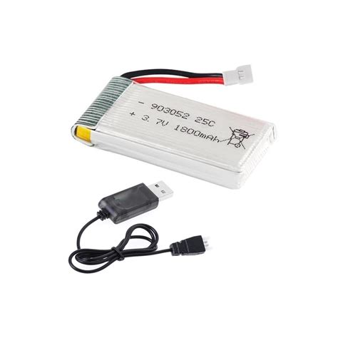 Bateria Para Drone 3 7v 25C 1800mAh Carregador XH Lipo Para Drones