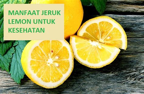 5 Manfaat Jeruk Lemon Untuk Kesehatan Diet Alami Dan Kecantikan