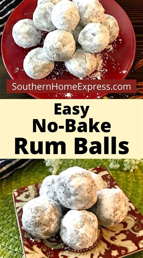 Easy No-Bake Rum Balls Recipe - Southern Home Express