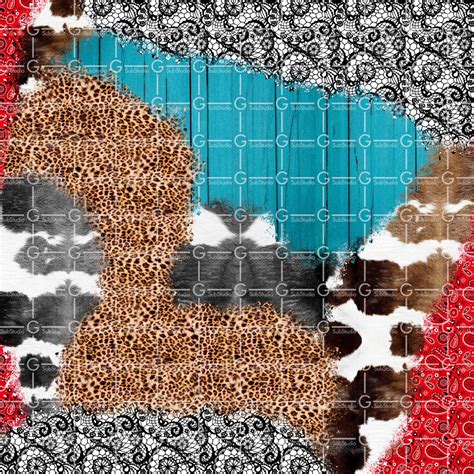 Cowhide Background Sublimation Design Western Png File For Etsy