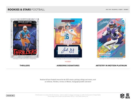 Panini 2025 Rookies & Stars American Football NFL Hobby Box – The Card