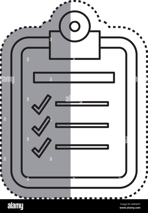 Checkliste Dokument Blatt Symbol Vektor Illustration Grafik Design