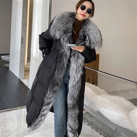 Hot Sales New Winter Long Goose Down Female Parka Fashion Thicken Warm