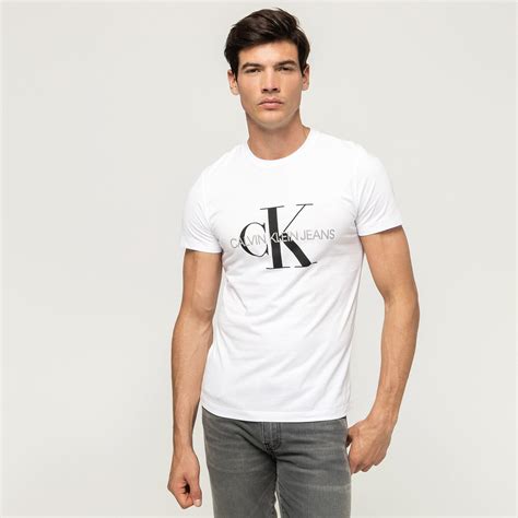 Calvin Klein Jeans Iconic Monogram Ss Slim Tee T Shirt Slim Fit