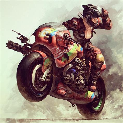 Boris Voron On Twitter Biker Art Motorcycle Illustration Bike Art