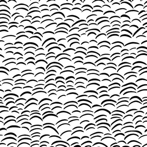 Vagues Doodle Motif Sans Soudure De Fond Vecteur Premium