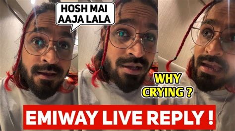 Emiway Live Reply To Hater Fake News Emiway Talking About His