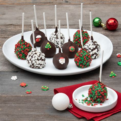 Christmas Cake Pops by GourmetGiftBaskets.com