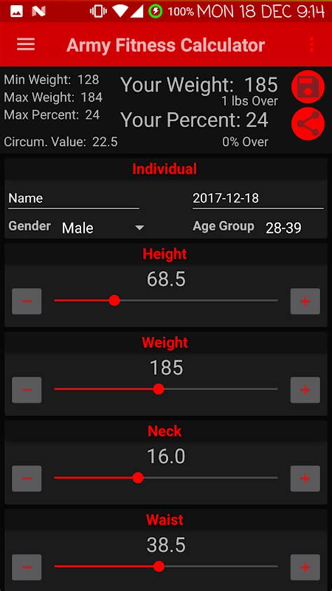 Army Fitness Calculator Acft Apft Apk For Android Download