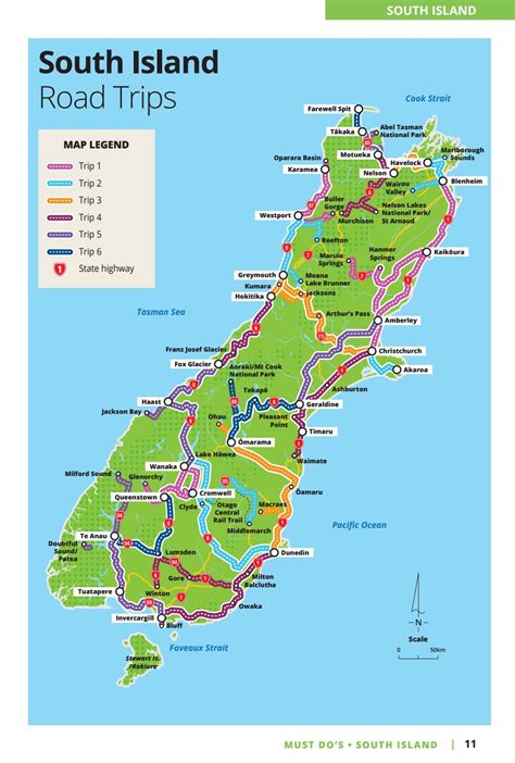 South Island Map