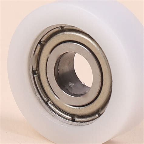 5 17 6mm Nylon Plastic Roller Guide Wheel 695zz Bearing POM Window