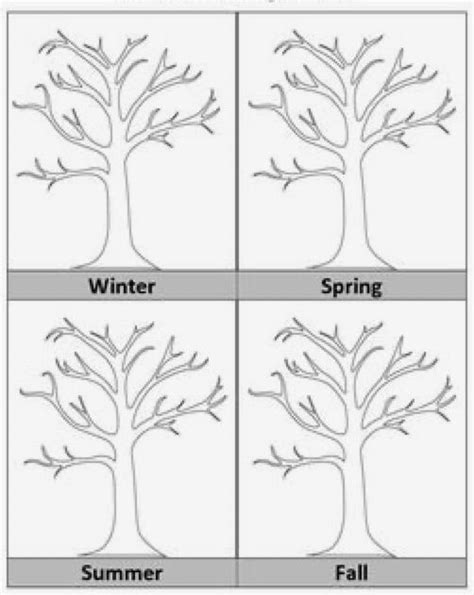 The 4 Seasons Printable Coloring Page Artofit