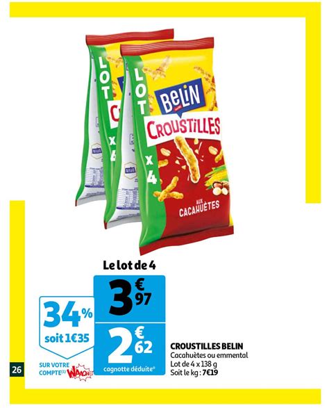 Offre Croustilles Belin Chez Auchan