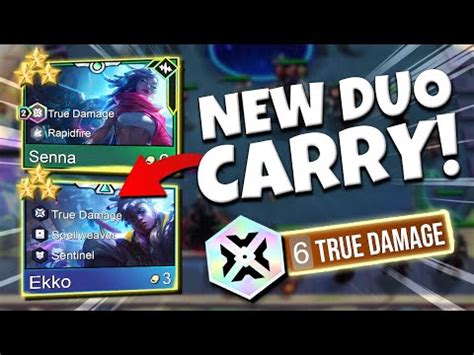 THIS TRUE DAMAGE DUO SLAPS EKKO AND SENNA 3 STAR CARRY Teamfight