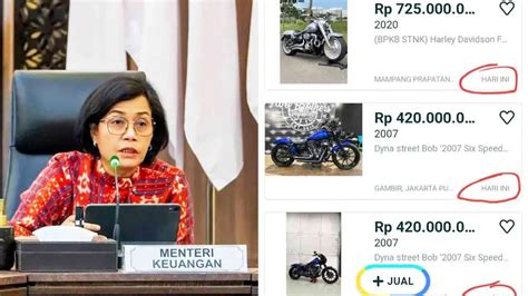 Imbas Ditegur Sri Mulyani Banyak Moge Dijual Serentak Di Waktu