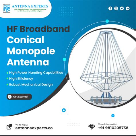 Hf Broadband Conical Monopole Antenna Are Specially Designed For